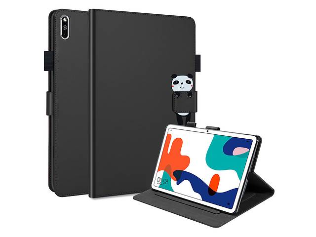 Чехол-книжка Animal Wallet Huawei MatePad 10.4 2021 Panda Черный