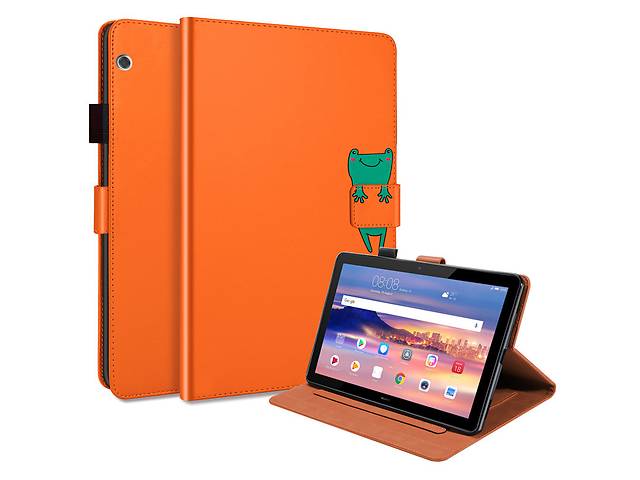 Чехол-книжка Animal Wallet Huawei MediaPad T5 10.1 Frog Оранжевый