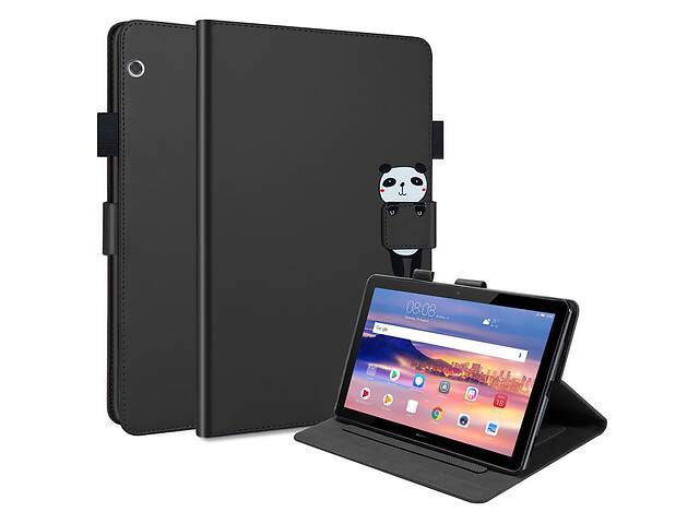 Чехол-книжка Animal Wallet Huawei MediaPad T5 10.1 Panda Черный