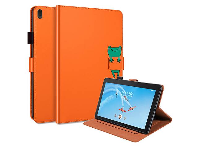 Чехол-книжка Animal Wallet Lenovo Tab M10 / P10 Первое поколение Frog Оранжевый