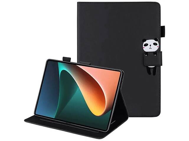 Чехол-книжка Animal Wallet Lenovo Tab P11 Pro Panda Черный