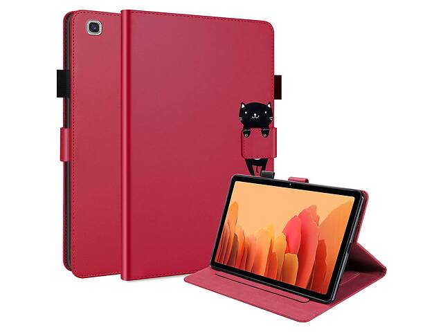 Чехол-книжка Animal Wallet Samsung Galaxy Tab A 10.1 2019 T510 / T515 Cat Красный