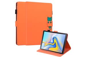 Чехол-книжка Animal Wallet Samsung Galaxy Tab A 10.5 T590 / T595 / T597 Frog Оранжевый