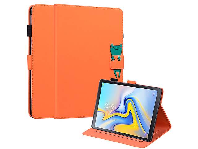 Чехол-книжка Animal Wallet Samsung Galaxy Tab A 10.5 T590 / T595 / T597 Frog Оранжевый