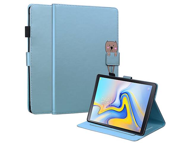 Чехол-книжка Animal Wallet Samsung Galaxy Tab A 10.5 T590 / T595 / T597 Bear Голубой