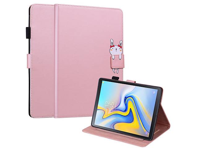 Чехол-книжка Animal Wallet Samsung Galaxy Tab A 10.5 T590 / T595 / T597 Rabbit Розовое золото