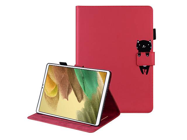 Чехол-книжка Animal Wallet Samsung Galaxy Tab A7 Lite 8.7 T220 / T225 Cat Красный