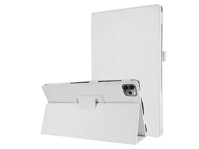 Чехол-книжка Litchi Leather Case для Apple iPad Pro 11 2018 / 2020 (Wake / Sleep) White