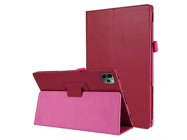 Чехол-книжка Litchi Leather Case для Apple iPad Pro 11 2018 / 2020 (Wake / Sleep) Rose