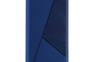 Чехол-книжка Twist кожа для Samsung A725 A72 Blue