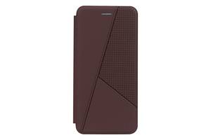 Чехол-книжка Twist кожа Realme C25Y Brown