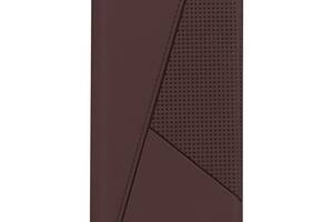 Чехол-книжка Twist кожа Realme C25Y Brown