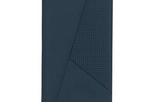 Чехол-книжка Twist кожа Realme C25Y Dark Blue