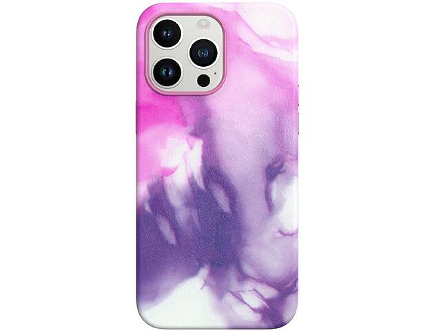 Чехол кожаный Epik Figura Series Case with MagSafe Apple iPhone 14 Pro Purple