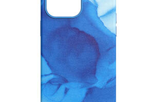 Чехол кожаный Epik Figura Series Case with MagSafe Apple iPhone 14 Blue