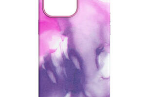 Чехол кожаный Epik Figura Series Case with MagSafe Apple iPhone 14 Purple