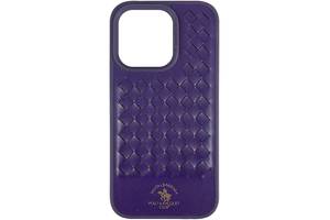 Чехол кожаный Polo Santa Barbara Apple iPhone 14 Pro Max Purple