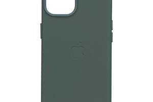 Чехол Leather Case для Apple iPhone 14 Pine needle green