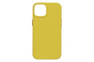 Чехол Leather Case для Apple iPhone 14 Plus Canary yellow