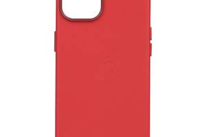 Чехол Leather Case для Apple iPhone 14 Plus Crimson