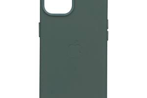 Чехол Leather Case для Apple iPhone 14 Plus Pine needle green