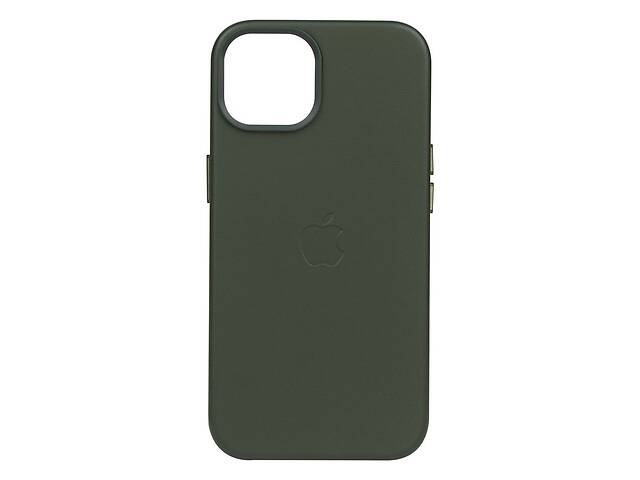 Чехол Leather Case для Apple iPhone 14 Plus Sequoia green