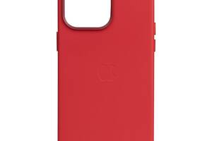 Чехол Leather Case для Apple iPhone 14 Pro Max Crimson