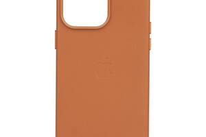 Чехол Leather Case для Apple iPhone 14 Pro Max Saddle brown