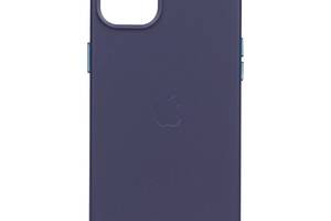 Чехол Leather Case для Apple iPhone 14 Violett