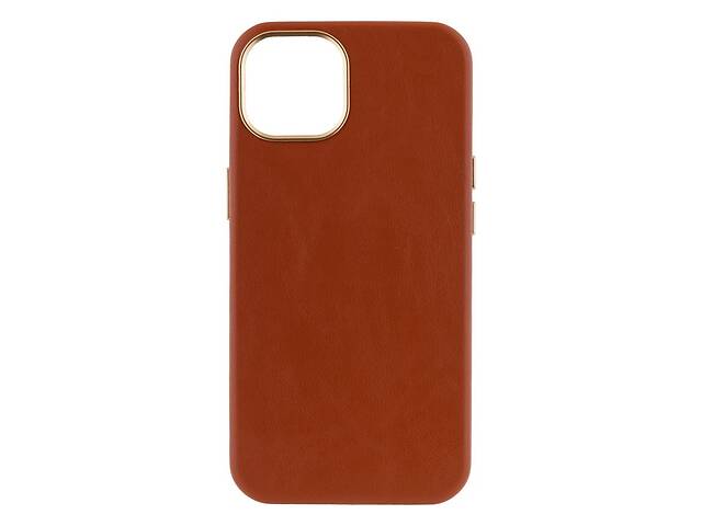 Чехол Leather Case Gold для iPhone 13 Brown