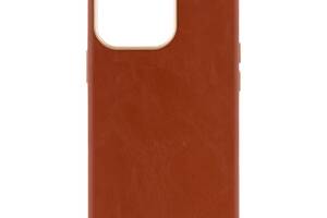 Чехол Leather Case Gold для iPhone 13 Pro Brown