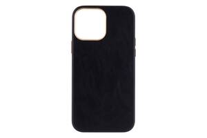 Чехол Leather Case Gold для iPhone 13 Pro Max Black