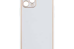 Чехол Leather Case Gold with Frame для Apple iPhone 11 Pro White