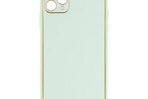 Чехол Leather Case Gold with Frame для Apple iPhone 11 Pro Max Mint