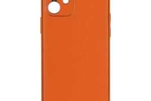 Чехол Leather Case Gold with Frame для Apple iPhone 12 Mini Orange