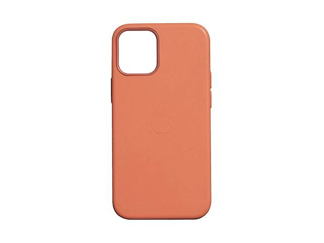 Чехол MagSafe Leather Case Full Size Apple iPhone 12 / iPhone 12 Pro Gelargonidin Orange