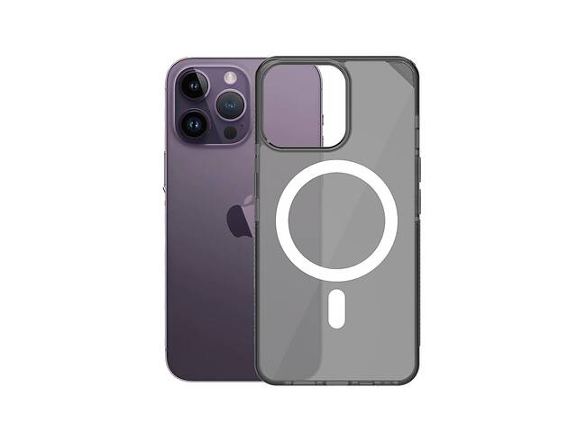 Чехол накладка Apple Silicone Clear Case Full MagSafe для iPhone 14 Pro- grey
