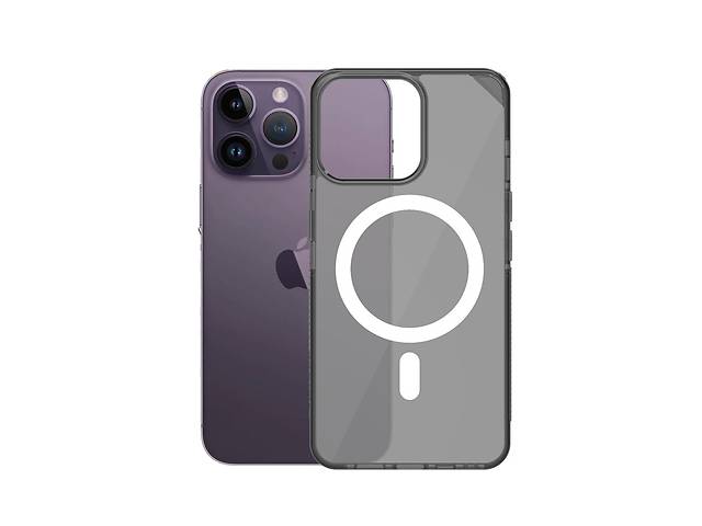Чехол накладка Apple Silicone Clear Case Full MagSafe для iPhone 15 Pro- grey