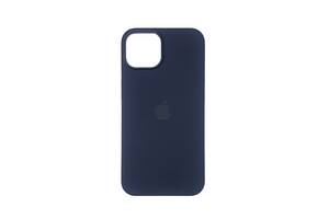 Чехол накладка Silicone Case Full with Magsafe для Apple iPhone 14- Midnight