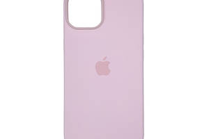 Чехол накладка Silicone Case Full with Magsafe для Apple iPhone 14- Chalk Pink