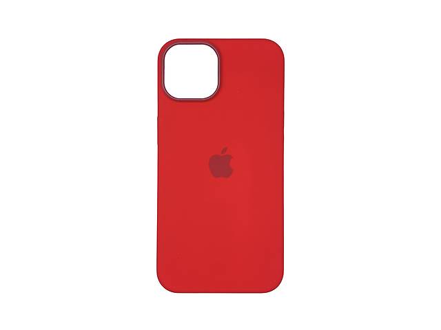 Чехол накладка Silicone Case Full with Magsafe для Apple iPhone 14- Red