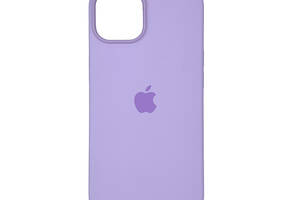 Чехол накладка Silicone Case Full with Magsafe для Apple iPhone 14- Lilac