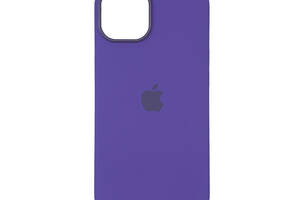 Чехол накладка Silicone Case Full with Magsafe для Apple iPhone 14- Iris