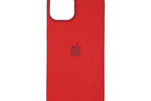 Чехол накладка Silicone Case Full with Magsafe для Apple iPhone 14 Pro- Red