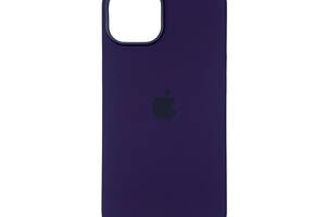 ЧЕхол накладка Silicone Case Full with Magsafe для Apple iPhone 14 Pro- Berry Purple