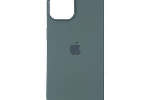 Чехол накладка Silicone Case Full with Magsafe для Apple iPhone 14 Pro Max- Olive
