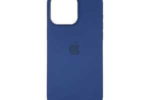 Чехол накладка Silicone Case Full with Magsafe для Apple iPhone 15- Storm Blue