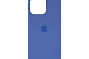 Чехол накладка Silicone Case Full with Magsafe для Apple iPhone 15- Winter Blue