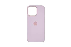 Чехол накладка Silicone Case Full with Magsafe для Apple iPhone 15- Light Pink