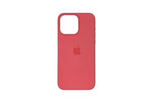 Чехол накладка Silicone Case Full with Magsafe для Apple iPhone 15 Pro- Red